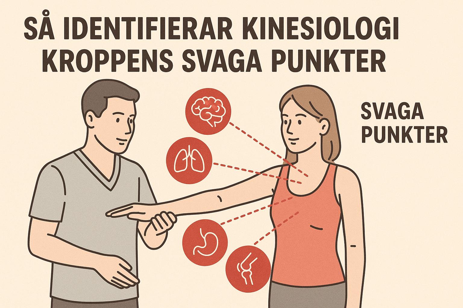 Så identifierar kinesiologi kroppens svaga punkter