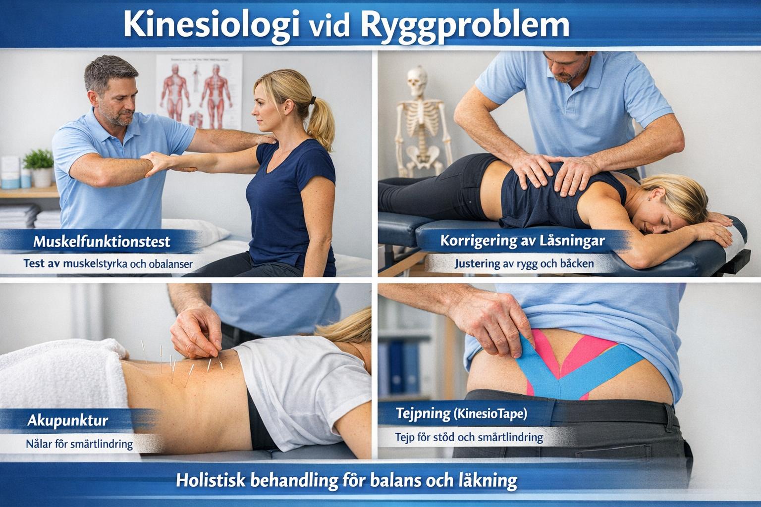 Hur kinesiologi används för att behandla ryggproblem