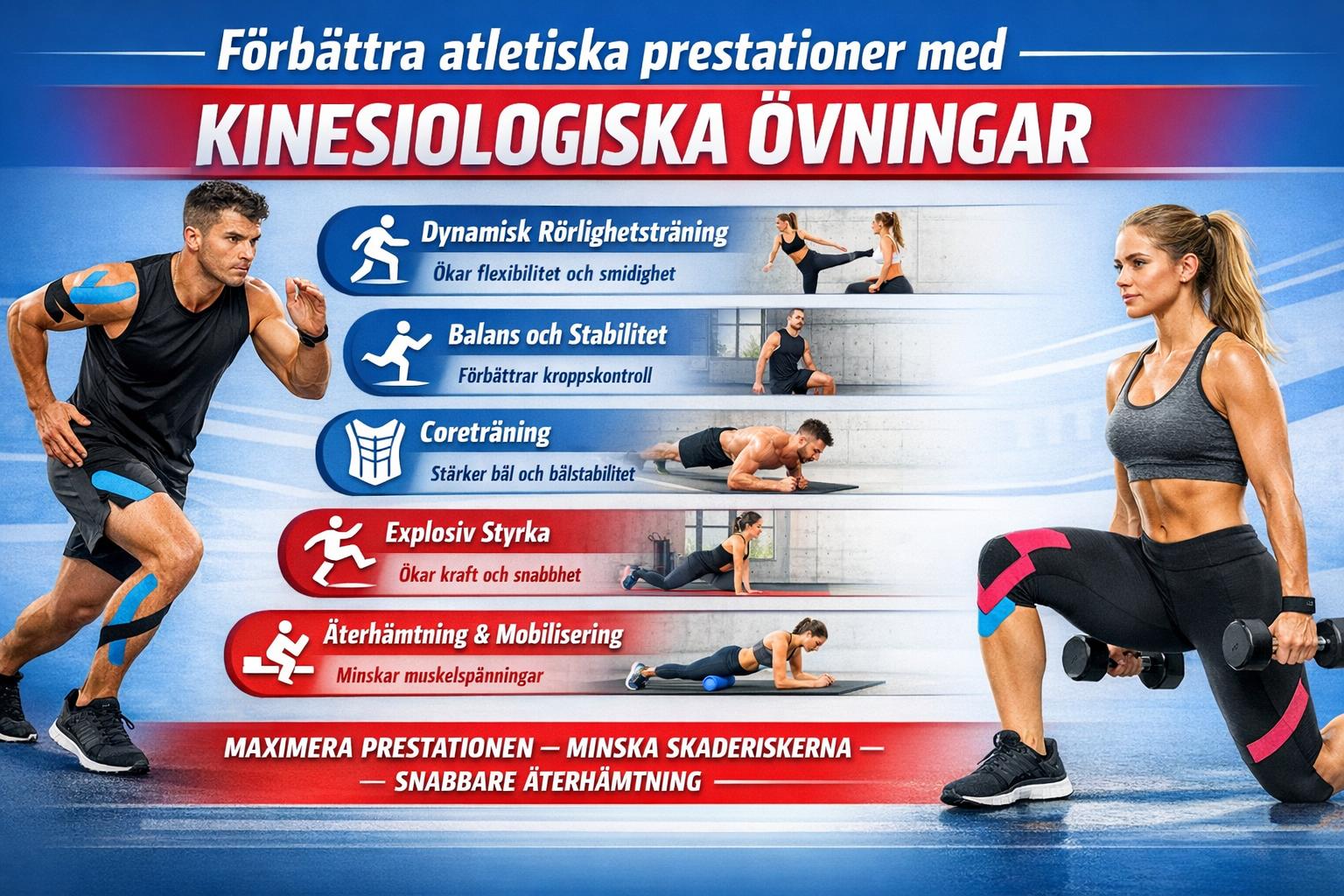 Förbättra atletiska prestationer med kinesiologiska övningar