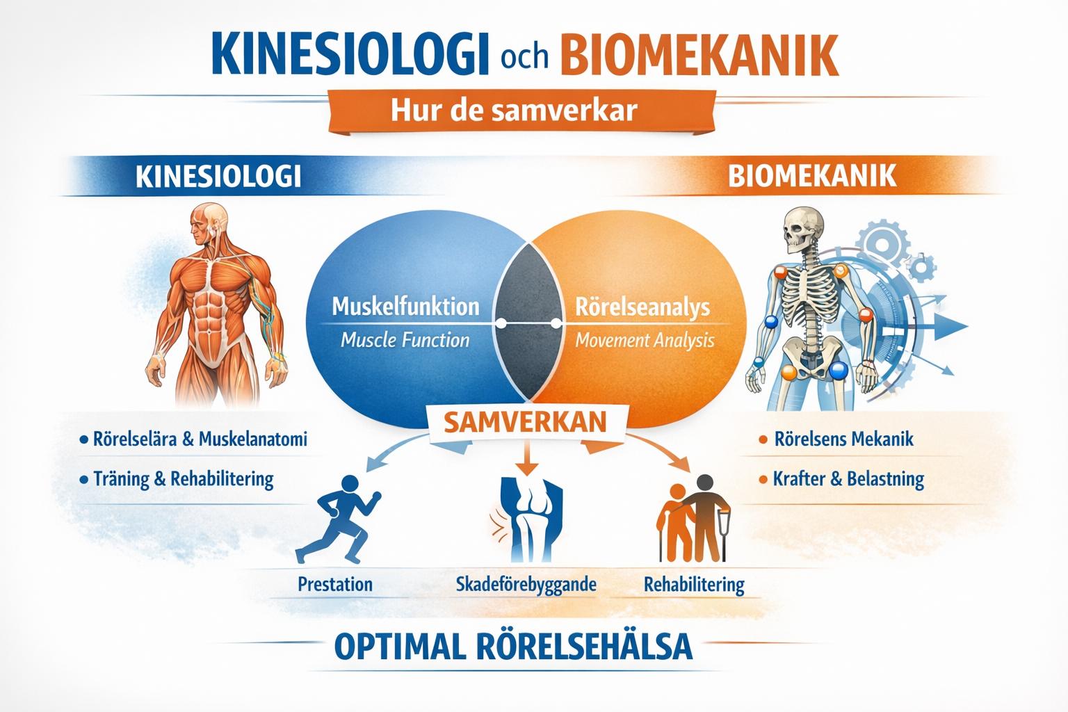 Kinesiologi och biomekanik: Hur de samverkar
