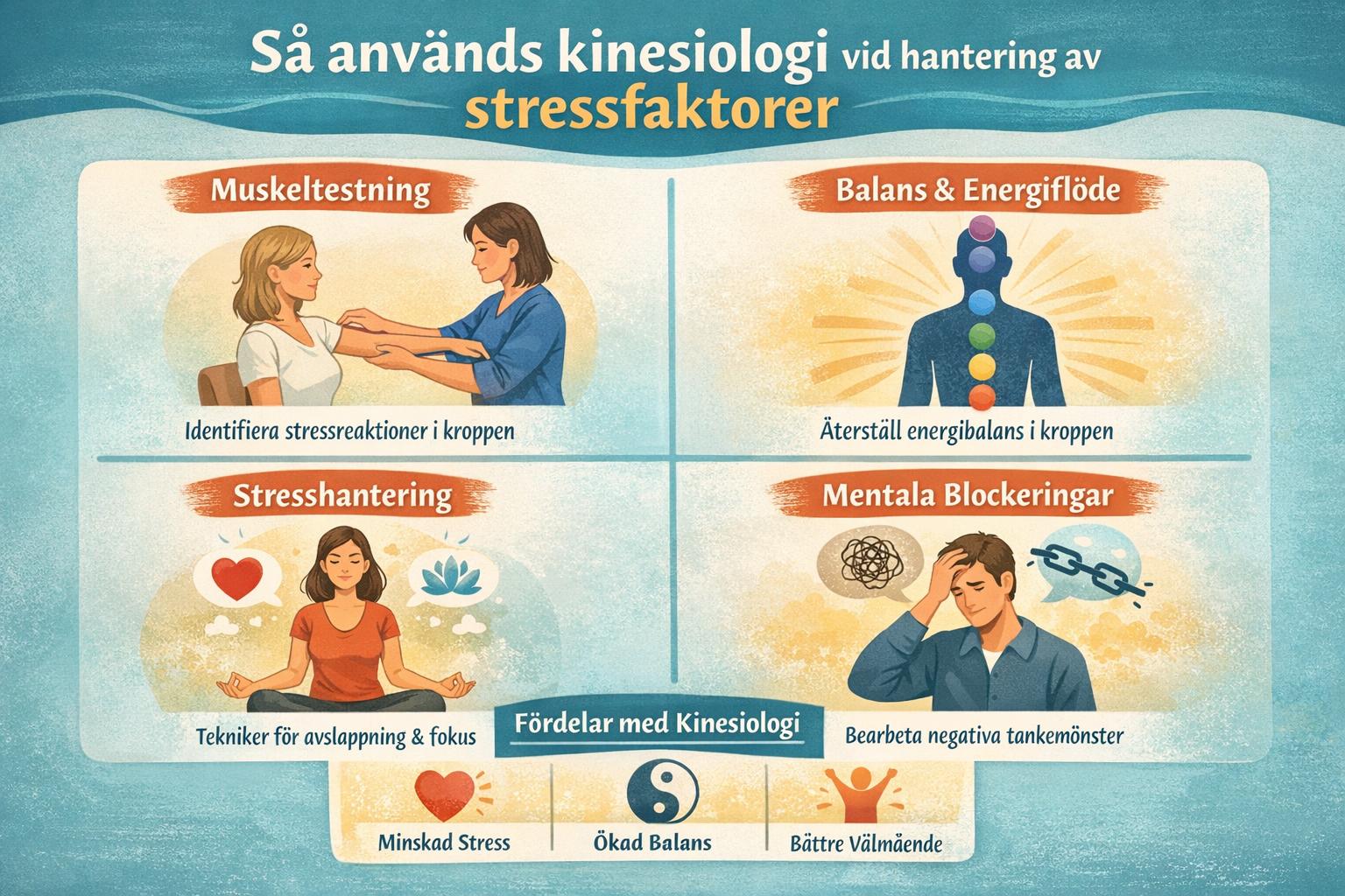 Så används kinesiologi vid hantering av stressfaktorer